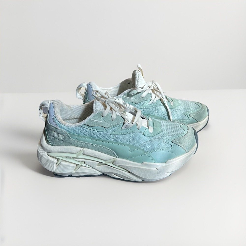 PUMA Spina NITRO Tonal "Green Fog" Chunky Sneakers Women's